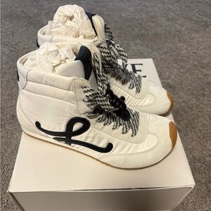 Loewe White and Black Sneakers